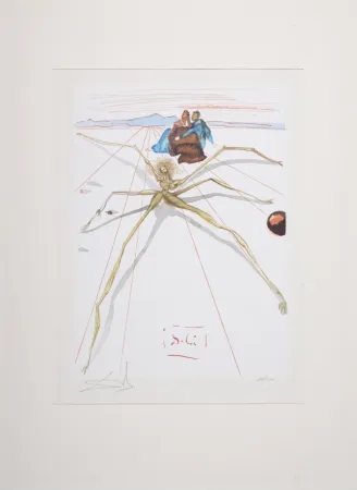 彫版 Dali - Leaving the Terrace of Anger, 1963