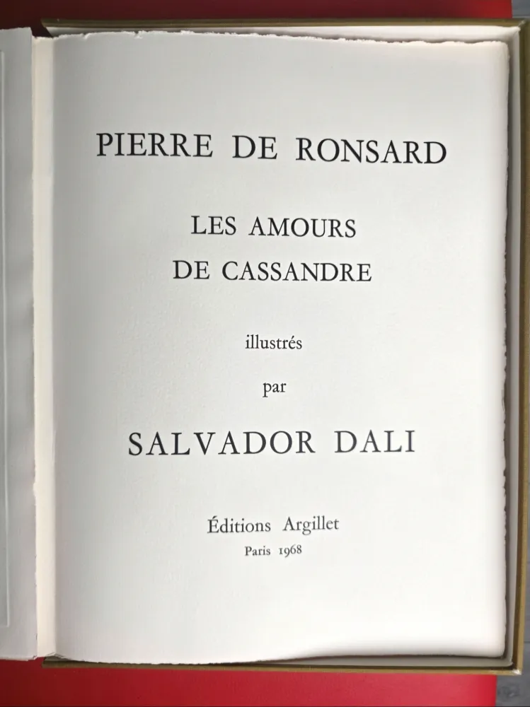 挿絵入り本 Dali - Les Amours de Cassandre 1968- Mint Condition 