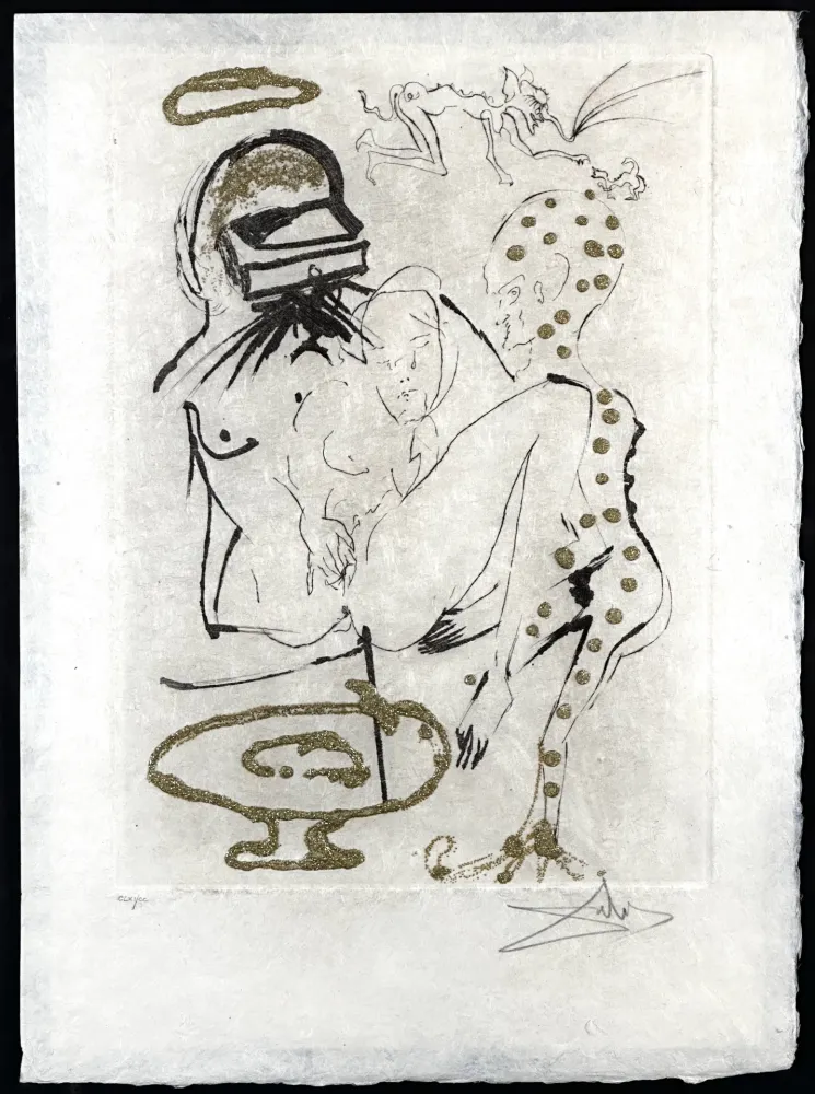 彫版 Dali - Les Amours Jaunes Duel with Camelias