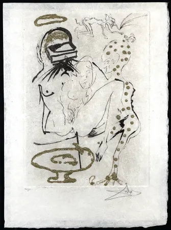 彫版 Dali - Les Amours Jaunes Duel with Camelias