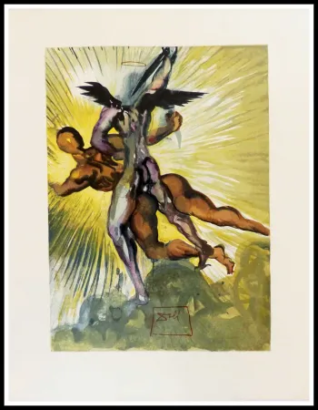 木版 Dali - Les anges gardiens de la vallée