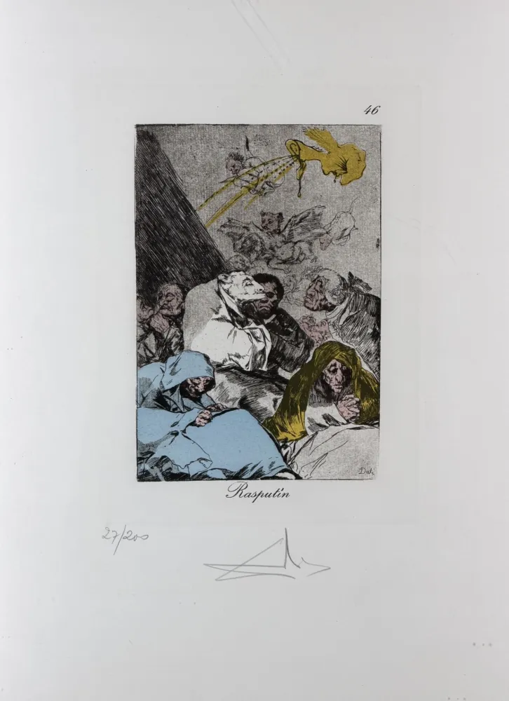 彫版 Dali - Les Caprices de Goya Rasputin