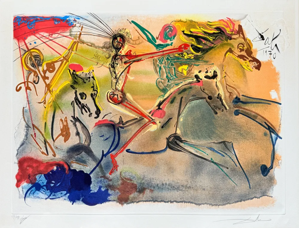 エッチングと　アクチアント Dali - Les Caveliers de l'Apocalypse