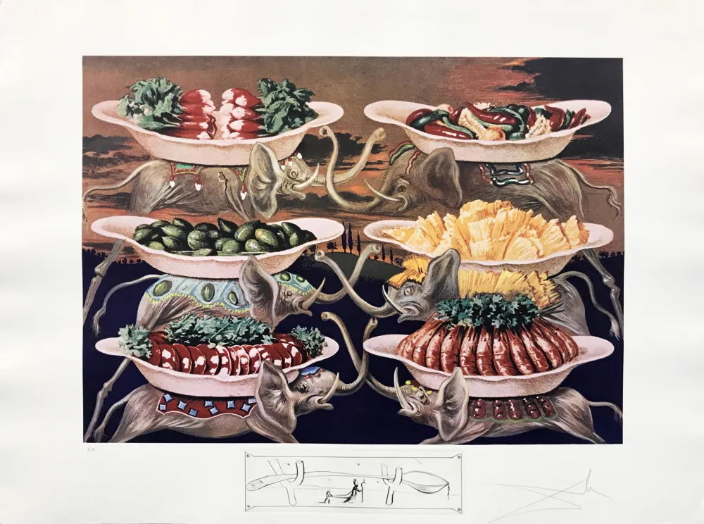 リトグラフ Dali - LES DELICES PETITS MARTYRS