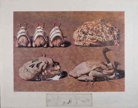 多数の Dali - Les Diners de Gala, 1977 - Hand-signed!