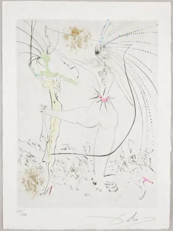 エッチング Dali - Les Fesses piquantes, Piquant Buttocks