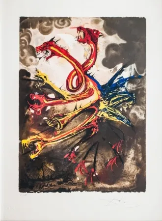 リトグラフ Dali - Les Hydres