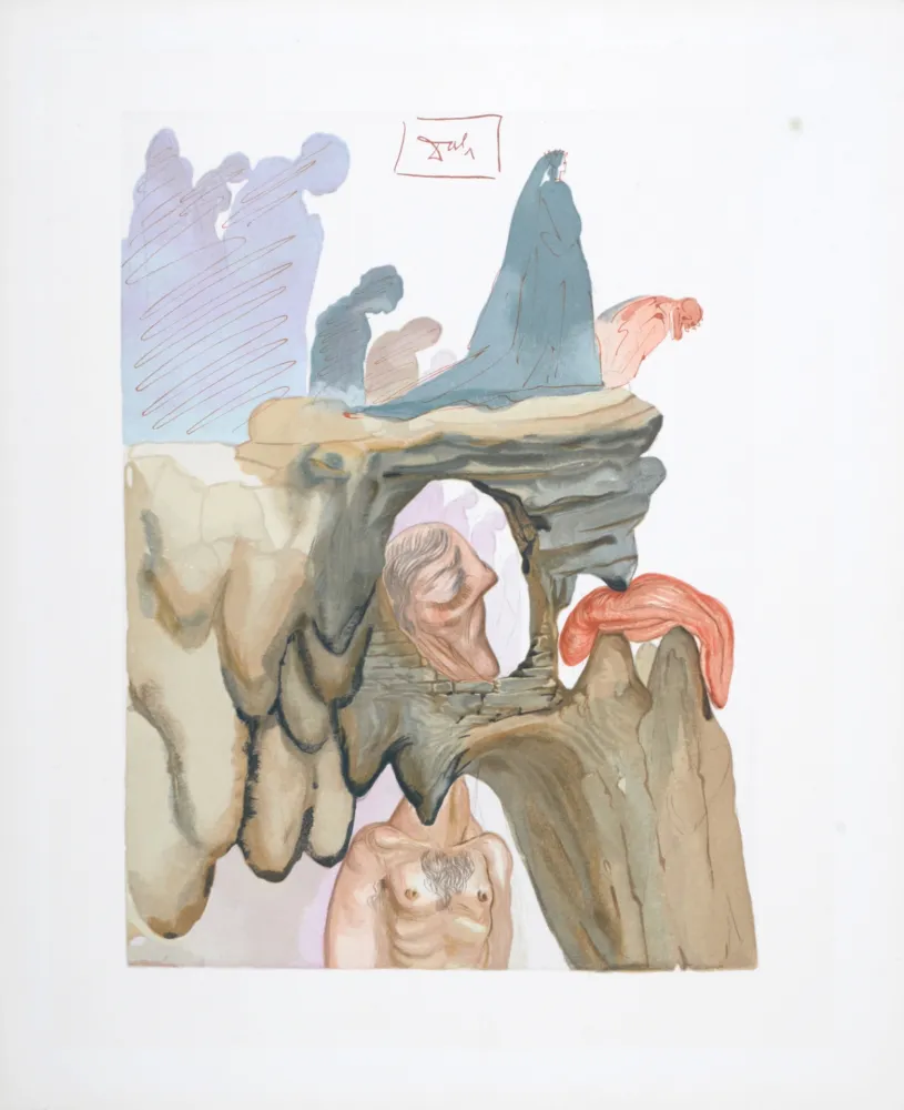 木版 Dali - Les Prévaricateurs, 1963