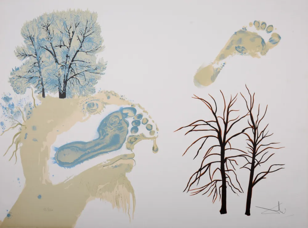 リトグラフ Dali - Les Saisons - Winter 