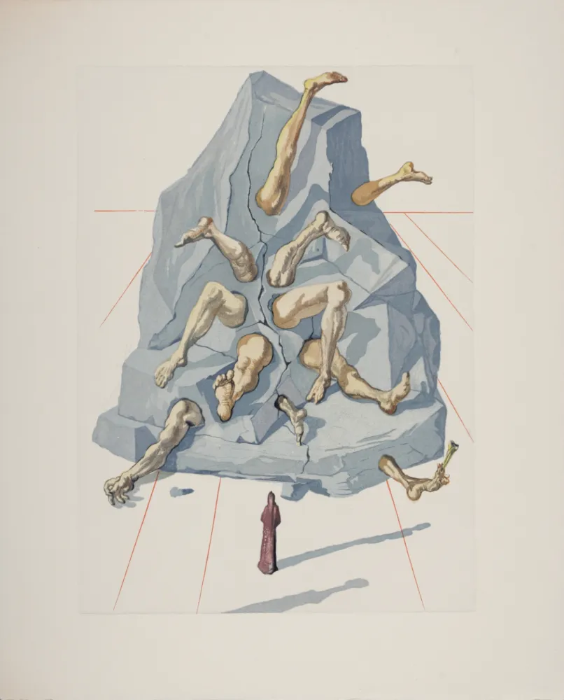 木版 Dali - Les Simoniaques, 1963