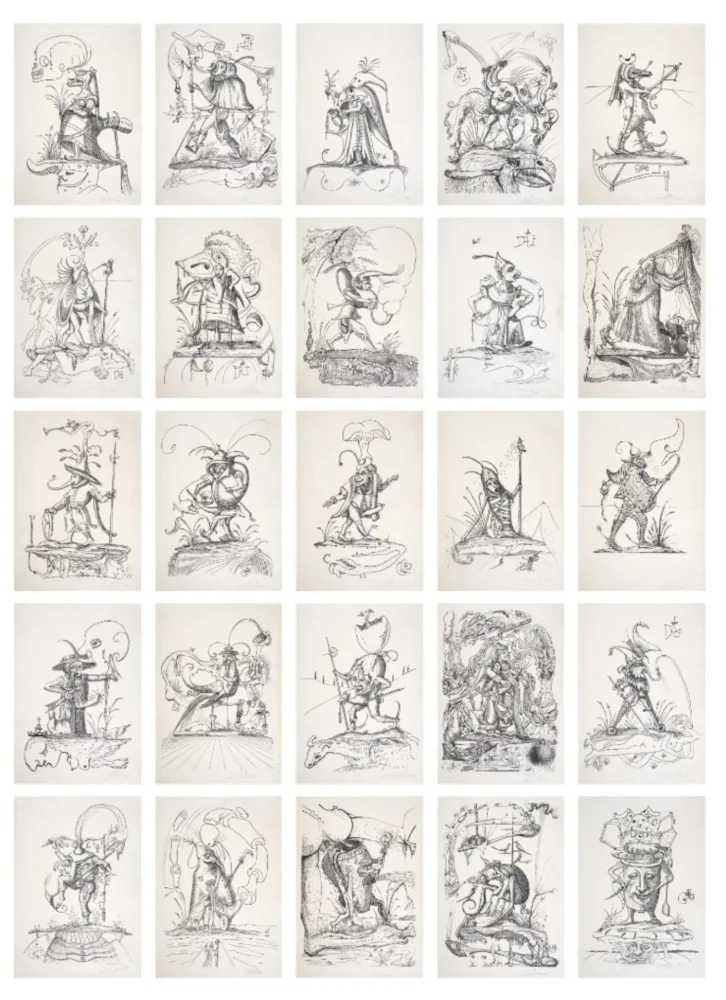 リトグラフ Dali - Les Songes Drôlatiques de Pantagruel