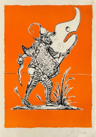 リトグラフ Dali - Les Songes Drôlatiques de Pantagruel, Planche XXIV
