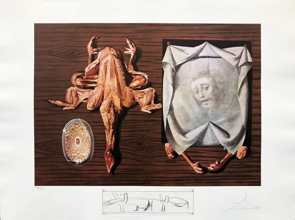 メゾチント彫法 Dali - LES SPOUTNIKS ASTIQUES ELASTICOTS STATISTIQUES