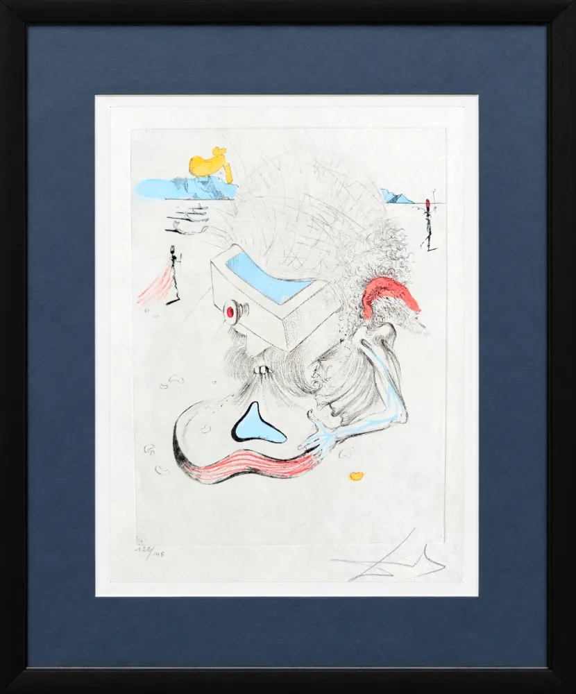 彫版 Dali - Les Tiroirs (Head with Drawer)