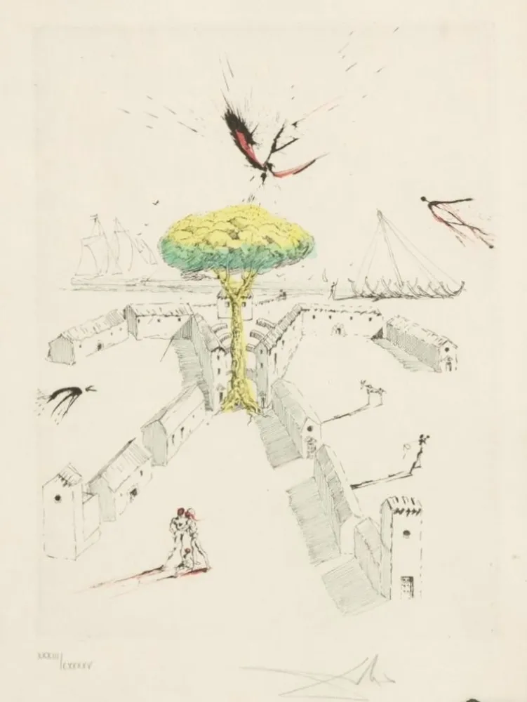 エッチング Dali - Les Tranchées