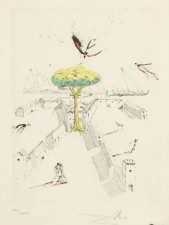 エッチング Dali - Les Tranchées