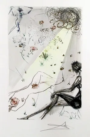 彫版 Dali - Looke not upon mee that I am blacke from Song of Songs of Solomon portfolio