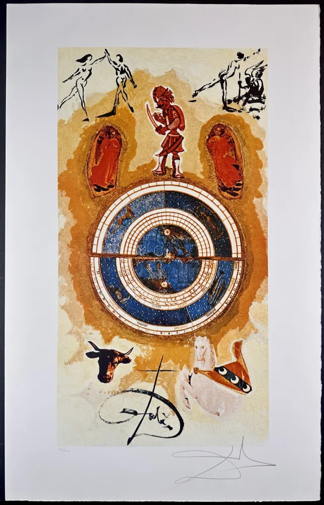 リトグラフ Dali - Lyle Stuart Tarot Prints Wheel of Fortune