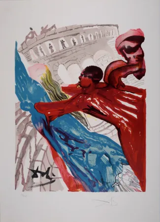 リトグラフ Dali - Mais ô belle Dionée..., from Ovide L'art D'aimer - Hand-signed - Large size