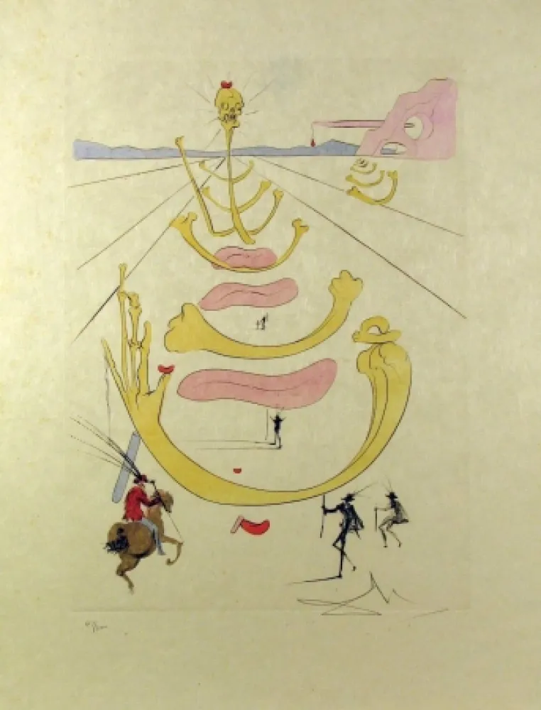 エッチングと　アクチアント Dali - Masque De La Mort