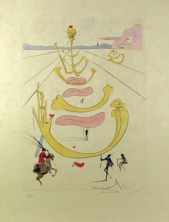 エッチングと　アクチアント Dali - Masque De La Mort