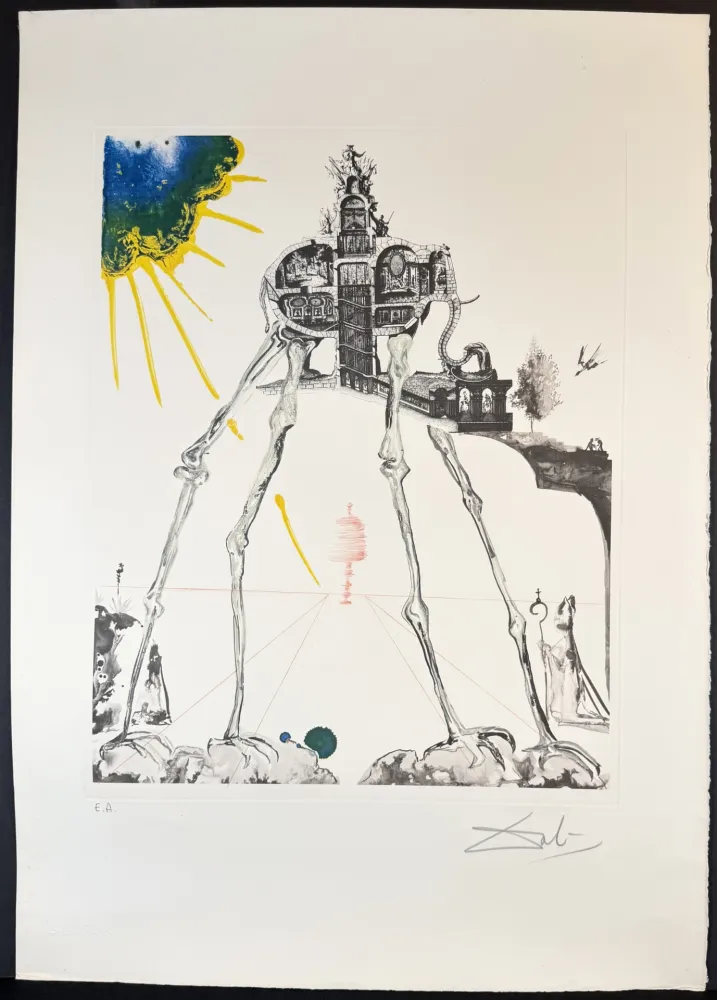 彫版 Dali - Memories of Surrealism Space Elephant