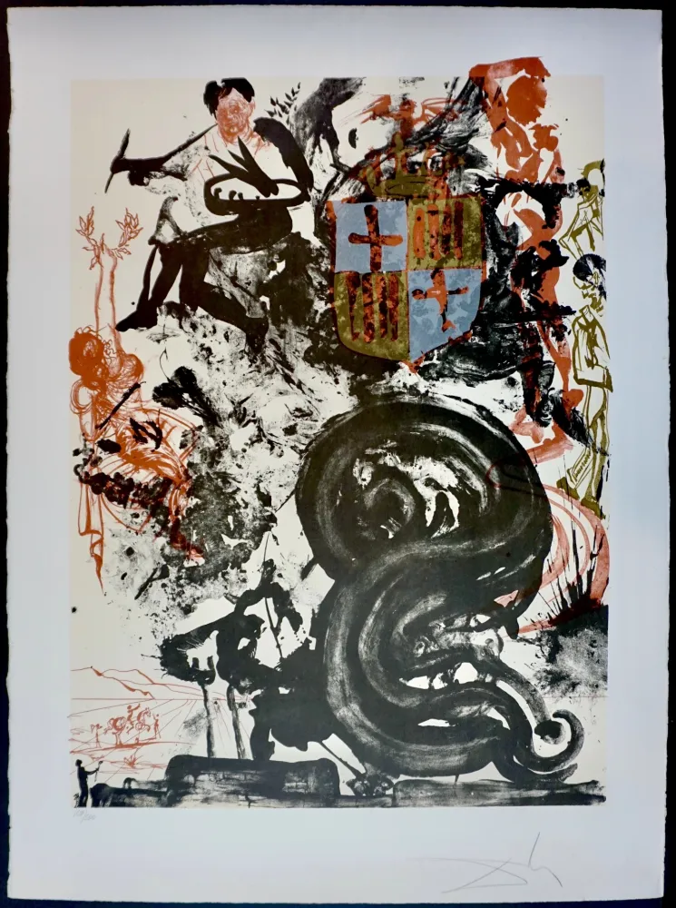 リトグラフ Dali - Monument To Picasso