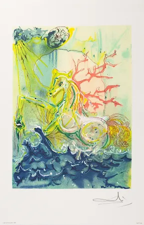 リトグラフ Dali - Neptune