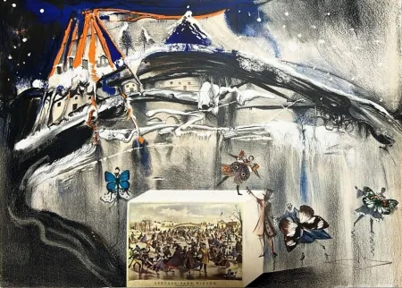 リトグラフ Dali - New York Central Park Winter
