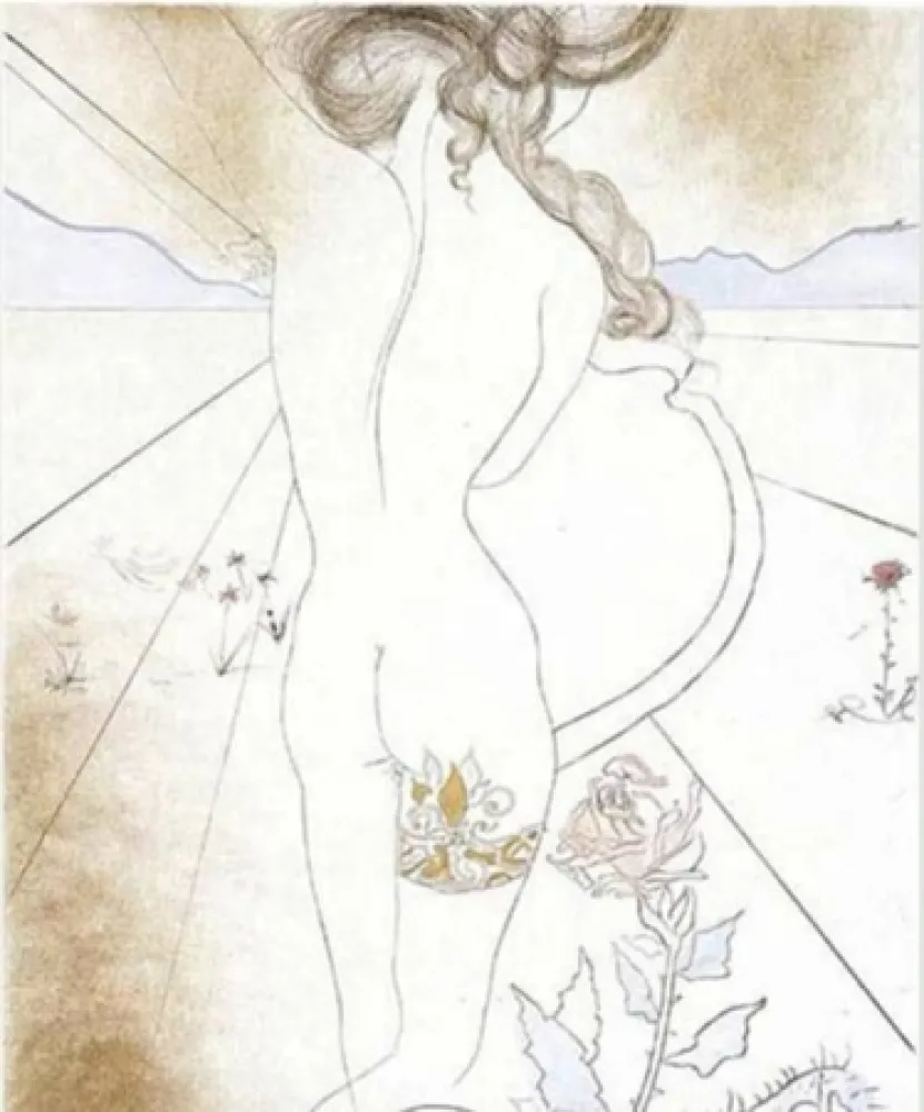 彫版 Dali - Nu a la Jarretiere (Nude with Garter)