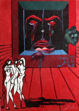 リトグラフ Dali - Obsession of the Heart (The World)