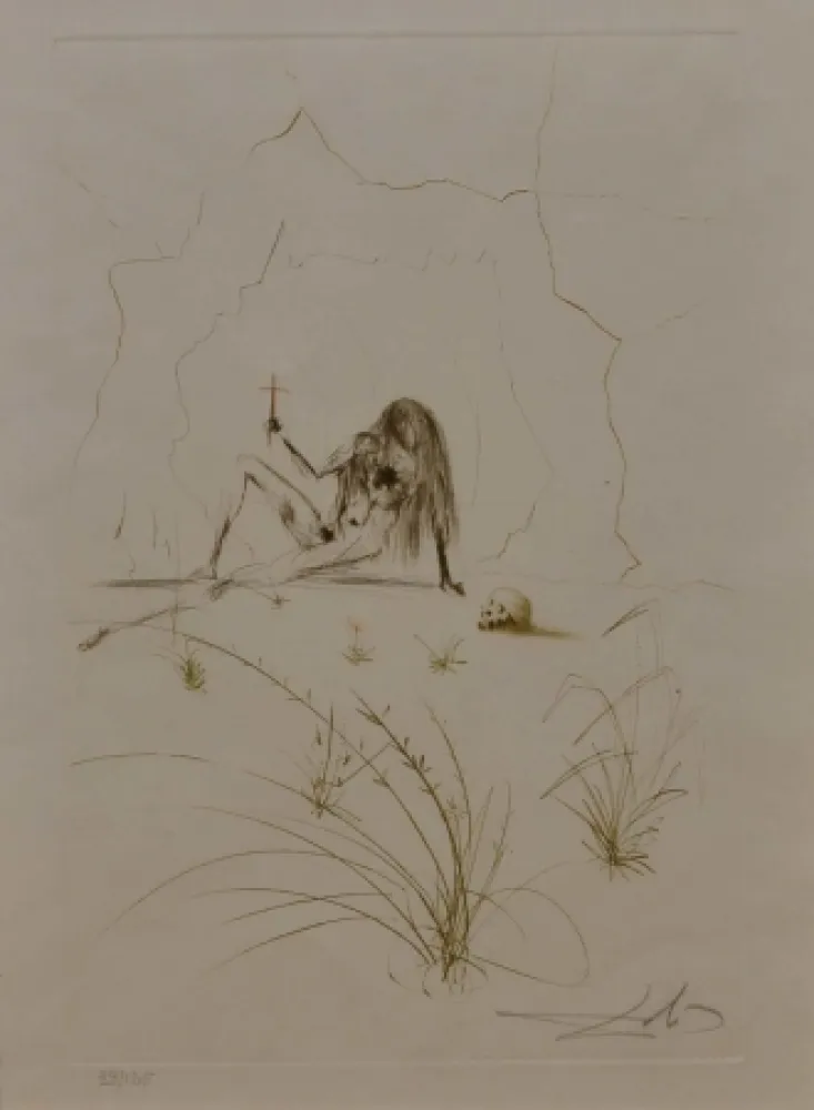 エッチング Dali - Ogrin, l'eremita