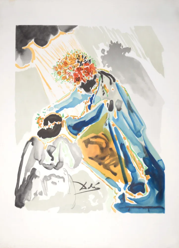 リトグラフ Dali - Phoebus, ce dieu couronné de lauriers, c. 1979