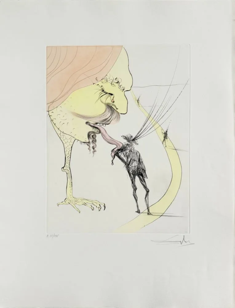 エッチング Dali - Picasso: A Ticket for Glory