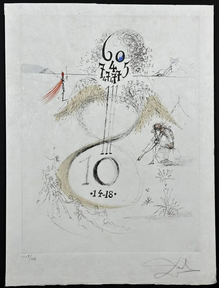 彫版 Dali - Poems Secrets War 1914-1918