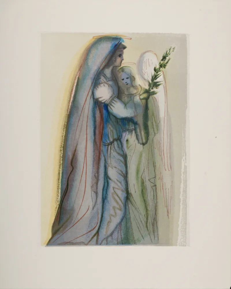 木版 Dali - Préparation à la prière finale, 1963