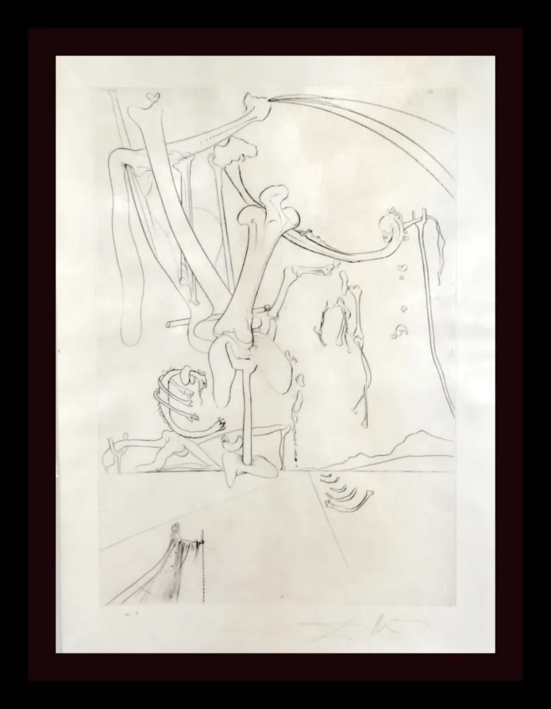 彫版 Dali - Roi, je t’attends a Babylone Des Rois Pendus aux Arbes...