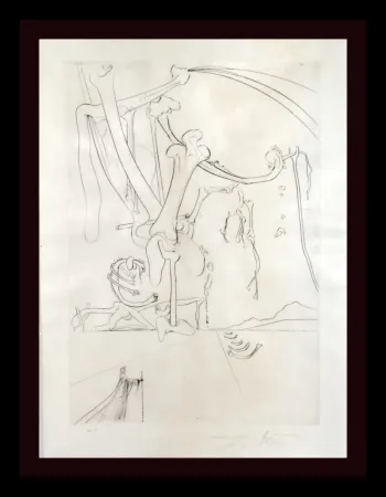 彫版 Dali - Roi, je t’attends a Babylone Des Rois Pendus aux Arbes...