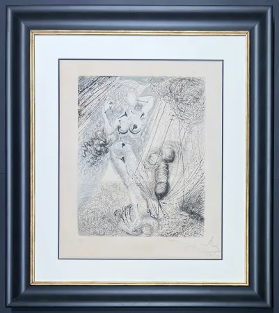 ポイントーセッシュ Dali - Salvador Dalì (1904–1989) - Aphrodite - Mixed media incorporating heliogravure and drypoint etching hand-colored on Arches paper - 1963