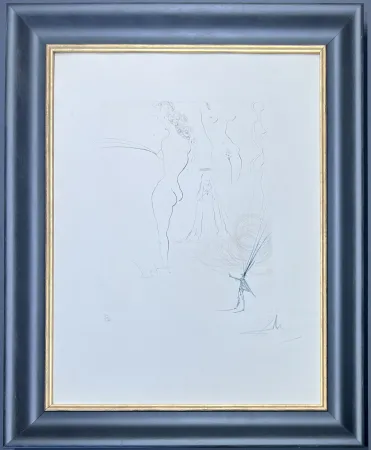 ポイントーセッシュ Dali - Salvador Dalì (1904 - 1989) - Femmes surrèalistes - Drypoint etching on wove paper - 1974