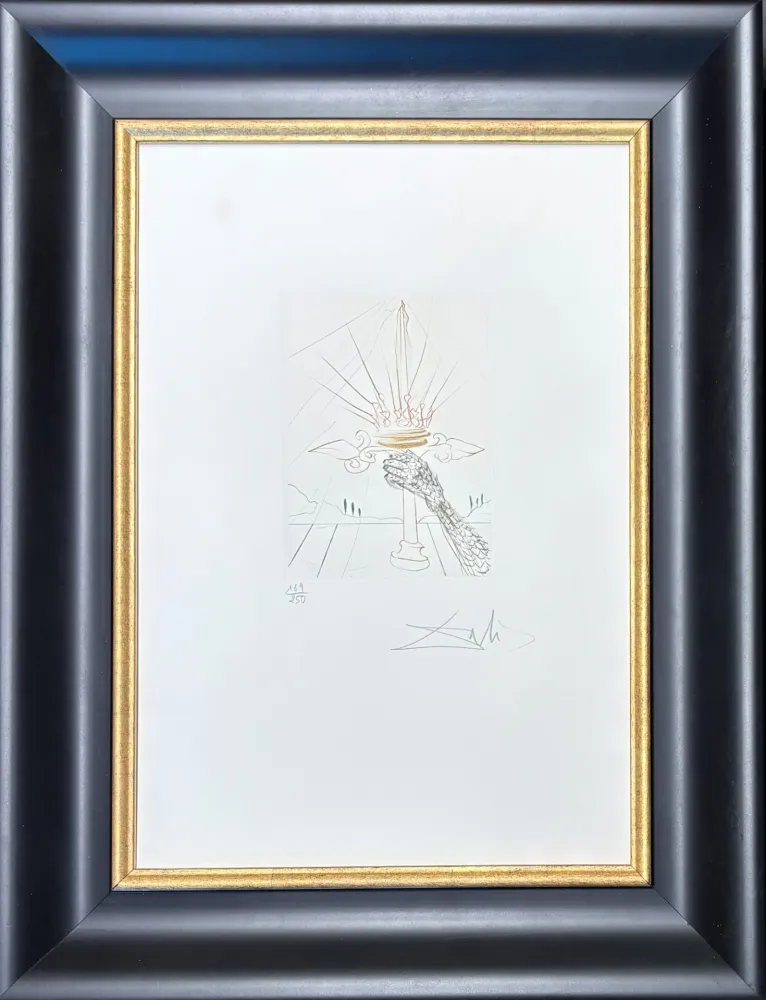 ポイントーセッシュ Dali - Salvador Dalì (1904-1989) - King John - Drypoint, etching - 1970