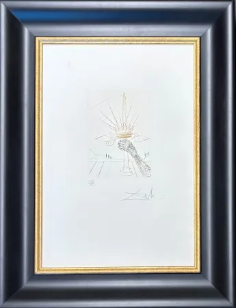 ポイントーセッシュ Dali - Salvador Dalì (1904-1989) - King John - Drypoint, etching - 1970