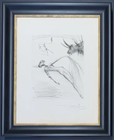 ポイントーセッシュ Dali - Salvador Dalí  (1904-1989) - La cogida y la muerte - Drypoint, etching on Arches paper - 1973