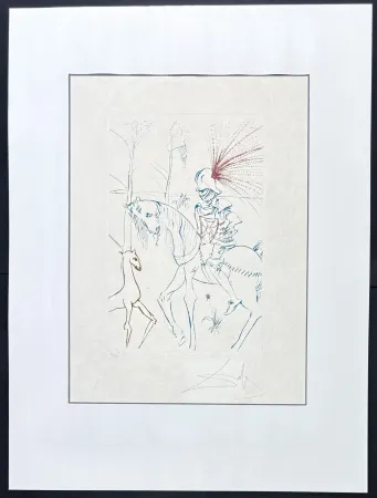 彫版 Dali - Salvador Dalí (1904–1989) - La gué du sang - Drypoint, etching on Japanese paper - 1975