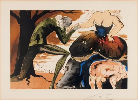 リトグラフ Dali - Salvador Dalí (1904–1989) - Le baise-maine - Lithograph on paper - 1971