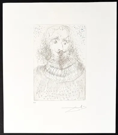 彫版 Dali - Salvador Dalí (1904–1989) - Shakespeare - Drypoint etching on Rives Paper - 1968
