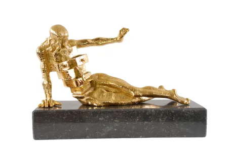 多数の Dali - Salvador DALI s/n Bronze SCULPTURE The Anthropomorphic Cabinet 1982 gilded 24K