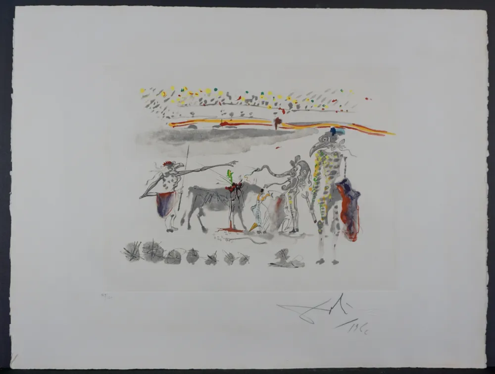 彫版 Dali - Tauramachie Surrealiste The Parrots