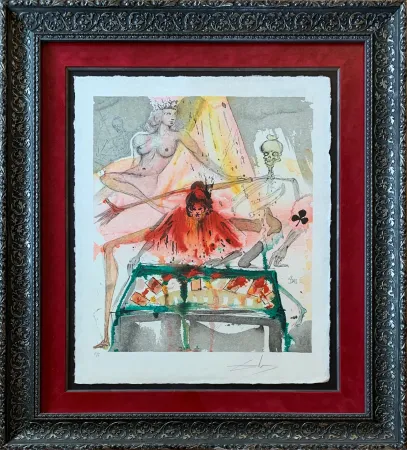 リトグラフ Dali - The Cards Spell Death to Carmen