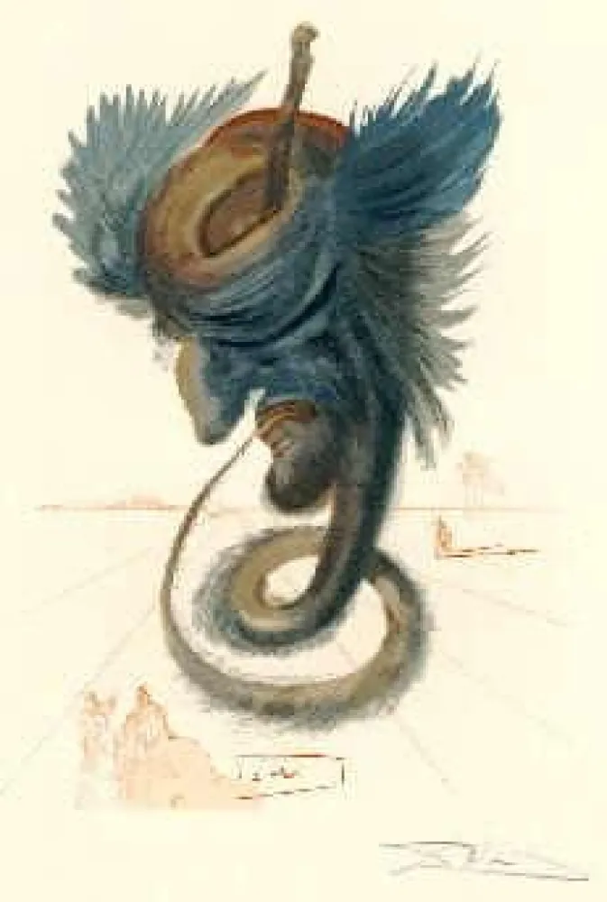 リトグラフ Dali - The Divine Comedy - Hell - Chant 20